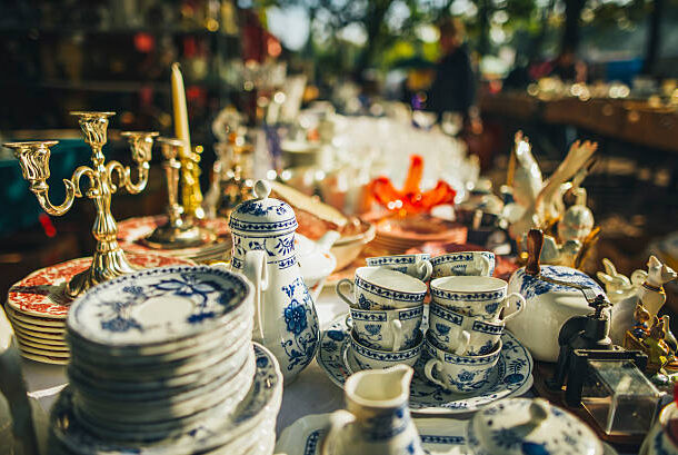 Some beautiful pieces for sale at a flea market in Berlin.